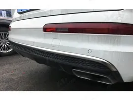 Накладка на диффузор заднего бампера для Audi Q7 2015+