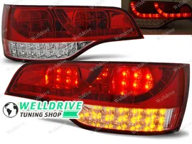 Фонари Audi Q7 4L 06-09 LED красно-белые