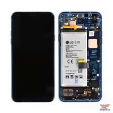 Дисплей для LG Q7 в сборе синий
