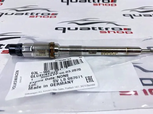 03L905061K, 03L 905 061 K Свеча накала с датчиком давления Audi A3 8V/ A4 B9/ A5 B9/ A6 C7/ A7 C7/ Q5 B9/ Q7 4M/ Q8 4M-0