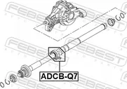 Подвесной подшипник карданного вала Febest. Артикул ADCB-Q7