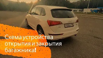 Схема и инструкция открытия и закрытия багажника на Audi Q5