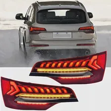 2 шт., задний фонарь для Стайлинга автомобилей Audi Q7 2006-2015, задний фонарь Q7 LED, задний фонарь DRL, стоп-сигнал заднего хода, Автомобильные Аксессуары