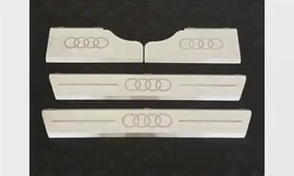 Накладки на пороги Audi Q7 2015-, лист шлифованный, логотип audi, ТСС