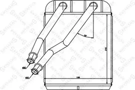 Радиатор отопителя (печки) Stellox для Audi Q7 I (4L) 2006-2015. Артикул 10-35205-SX