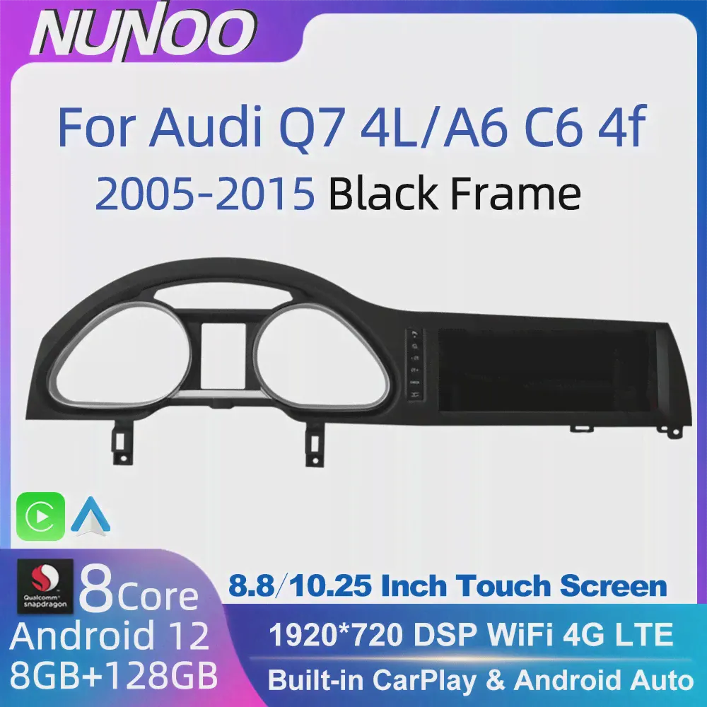 Android 12 Авторадио CarPlay Для Audi A6 C6 4f Для Audi Q7 4L 2005-2015 MMI 2G 3G GPS Автомобильный Мультимедийный Плеер Navi Стерео DSP-0