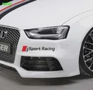 2шт Светоотражающая наклейка На Голову Спортивного Гоночного Автомобиля Audi sline A1 A3 A4 A5 A6 A6L A7 A8 Q3 Q5 Q7 TT S RS