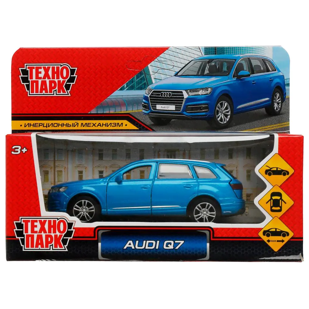 Машина металл Ауди Q7, 12 см. синий Технопарк Q7-12-BU-0